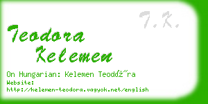 teodora kelemen business card